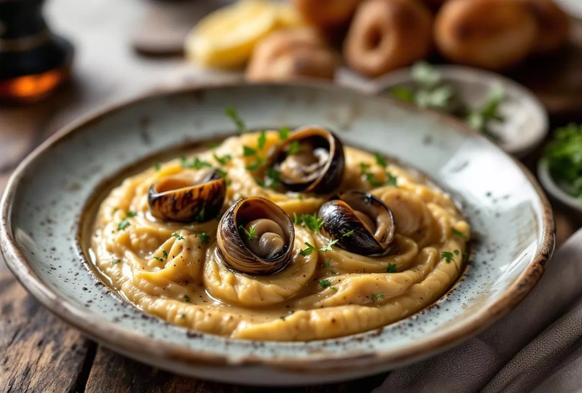 Des bouchées aux escargots en sauce crémeuse