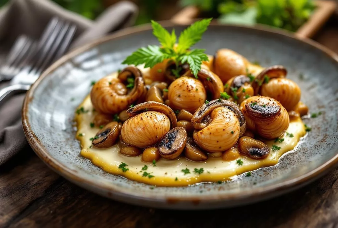 Escargots aux champignons et et à la crème : la recette facile