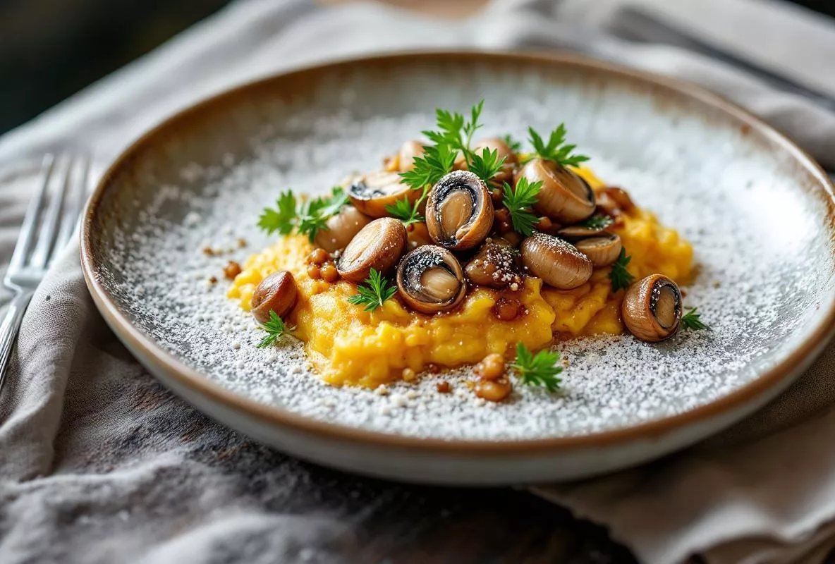Parmentier d’escargots aux champignons d’hiver, recette cocooning