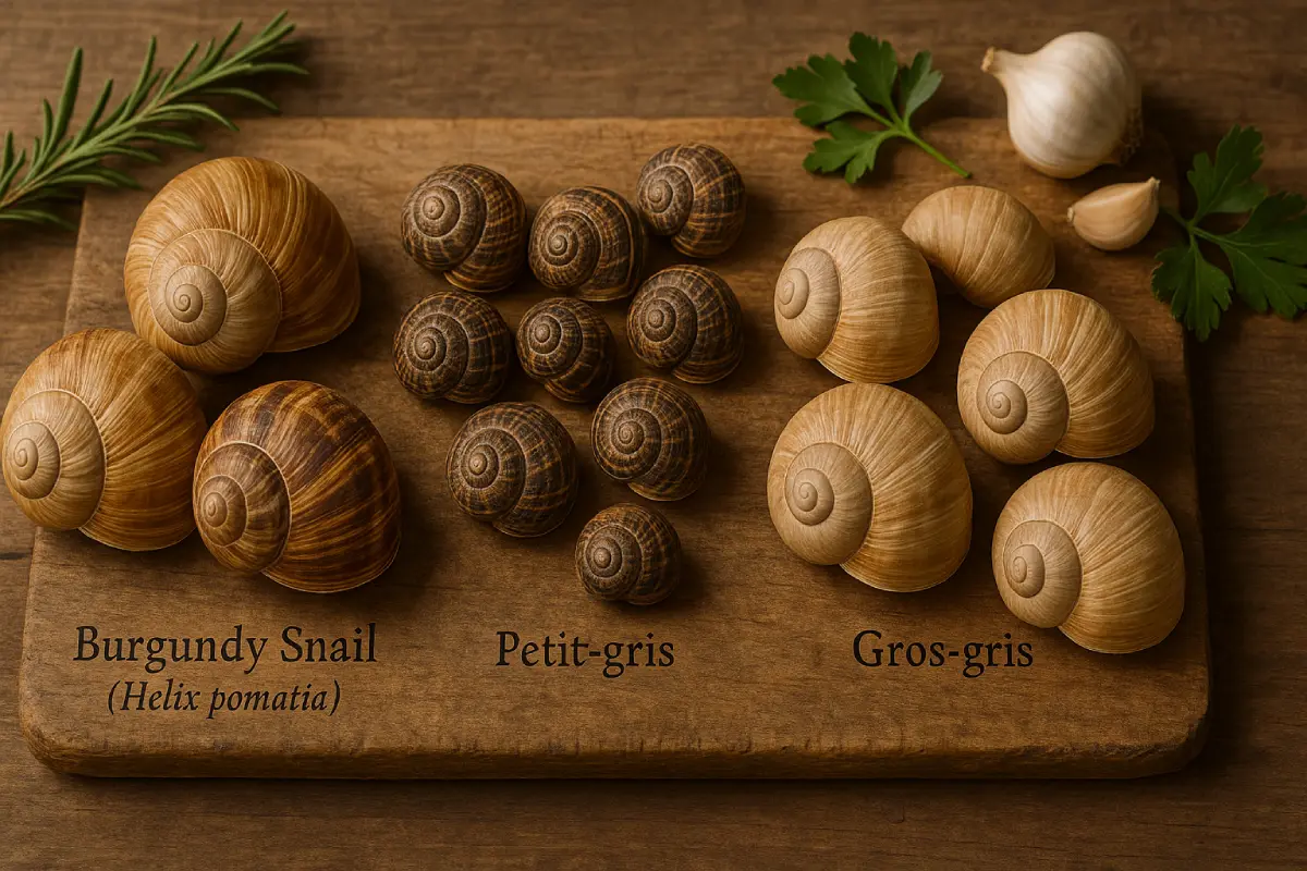 Les espèces d&rsquo;escargots comestibles en France : mon guide complet