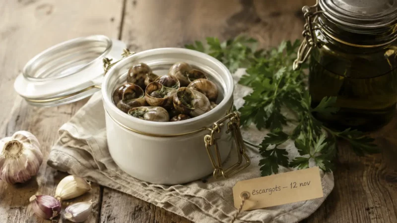 Comment conserver des escargots cuits : frigo, congélateur, durées exactes
